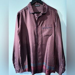 Dolce & Gabanna Runway silk pajama dress shirt Brand new never worn